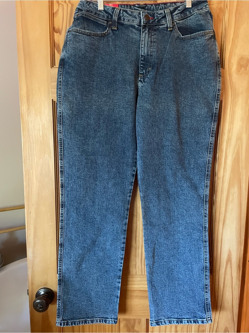 Wrangler Men's Dark Blue Straight Jeans